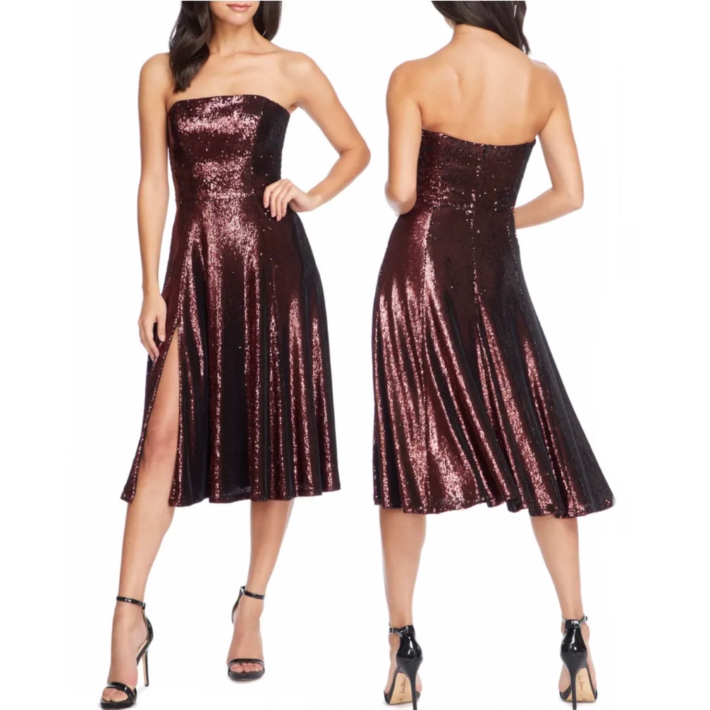 Nwot Dress The Population Ruby Strapless Party Dress